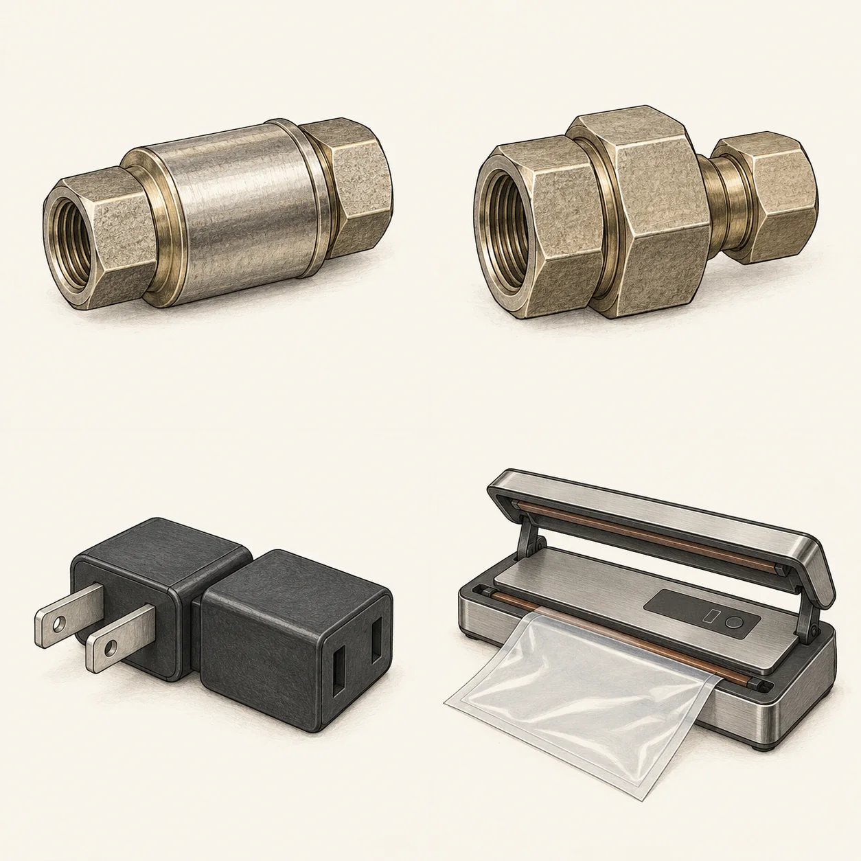 Generic benchtop vacuum sealer — illustration