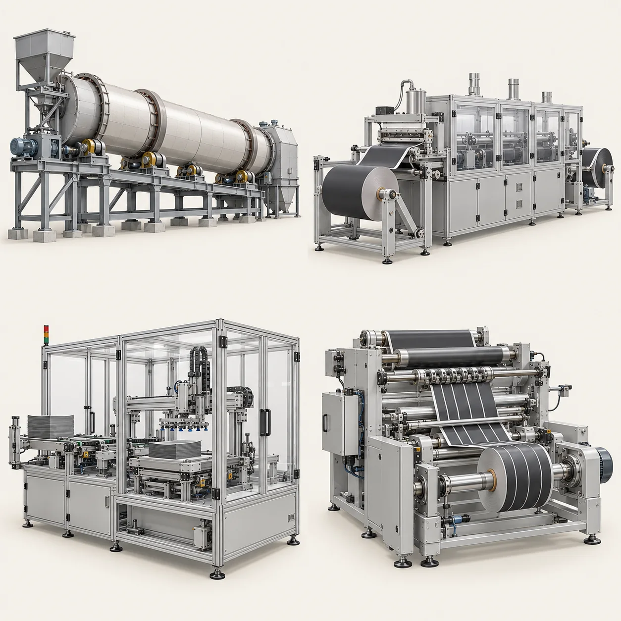 Representative roll-to-roll electrode coating equipment — illustration